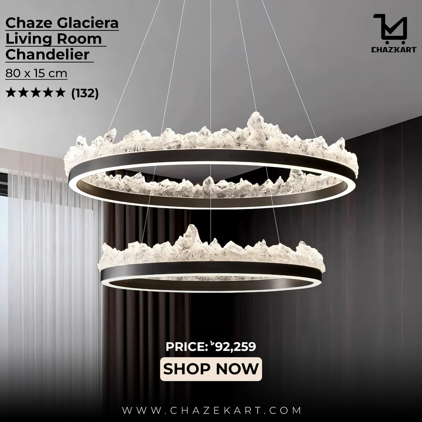 Chaze Glaciera, Living Room Chandelier 80x15 cm