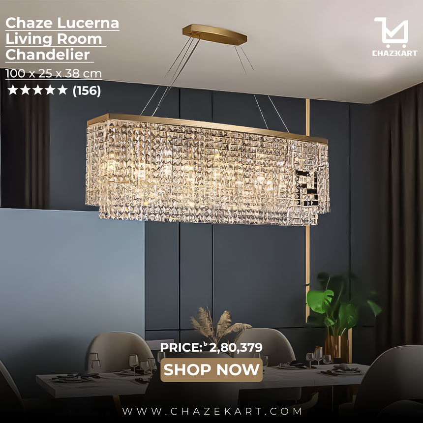 Chaze Lucerna, Living Room Chandelier 100x25x38 cm