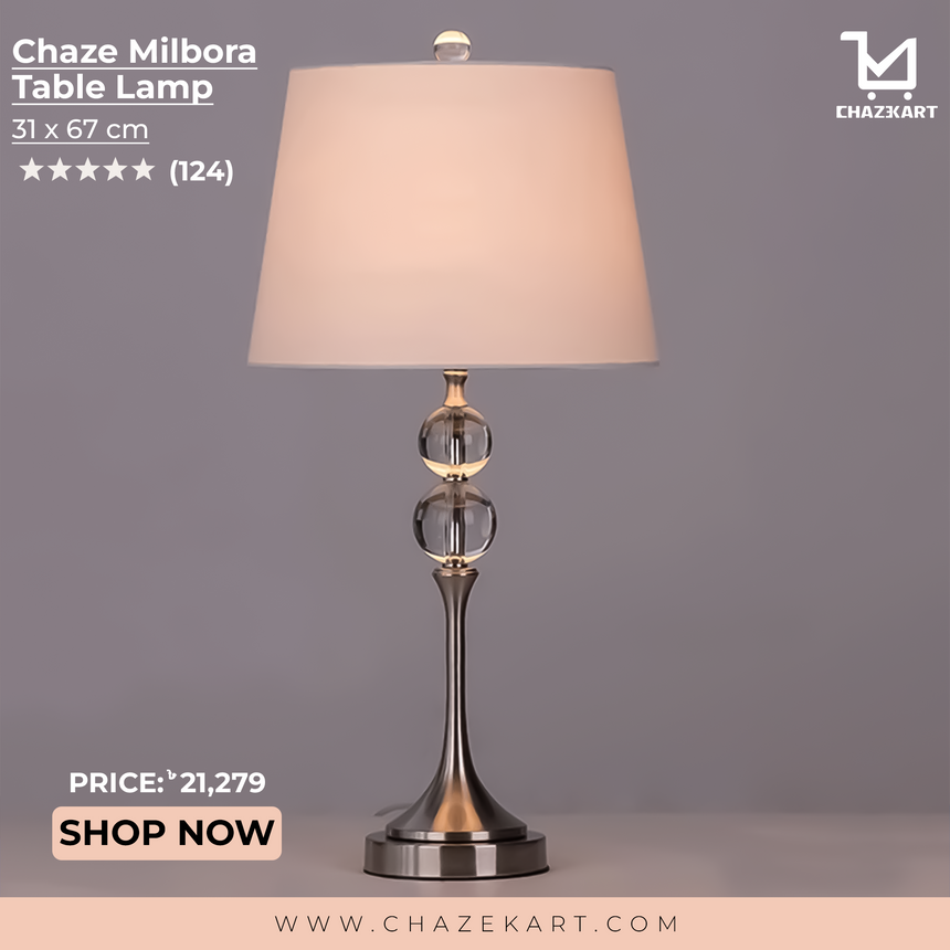 Chaze Milbora, Table Lamp 31x67 cm
