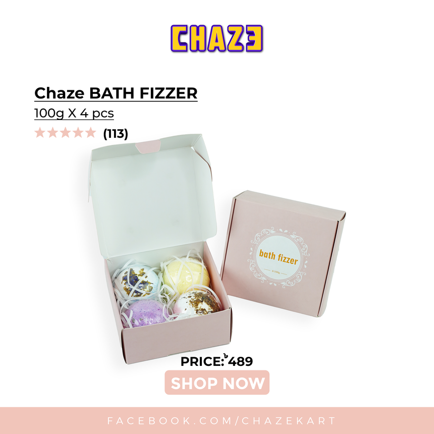 CHAZE, BATH FIZZER 100g X 4pcs