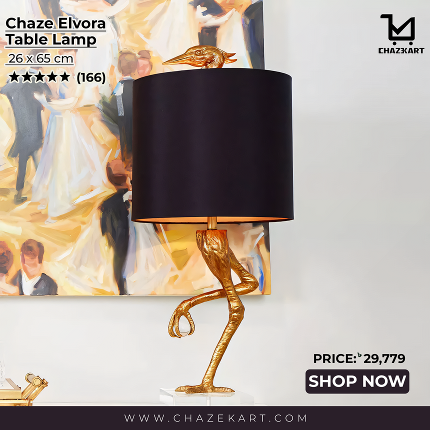 Chaze Elvora, Table Lamp 26×65 cm