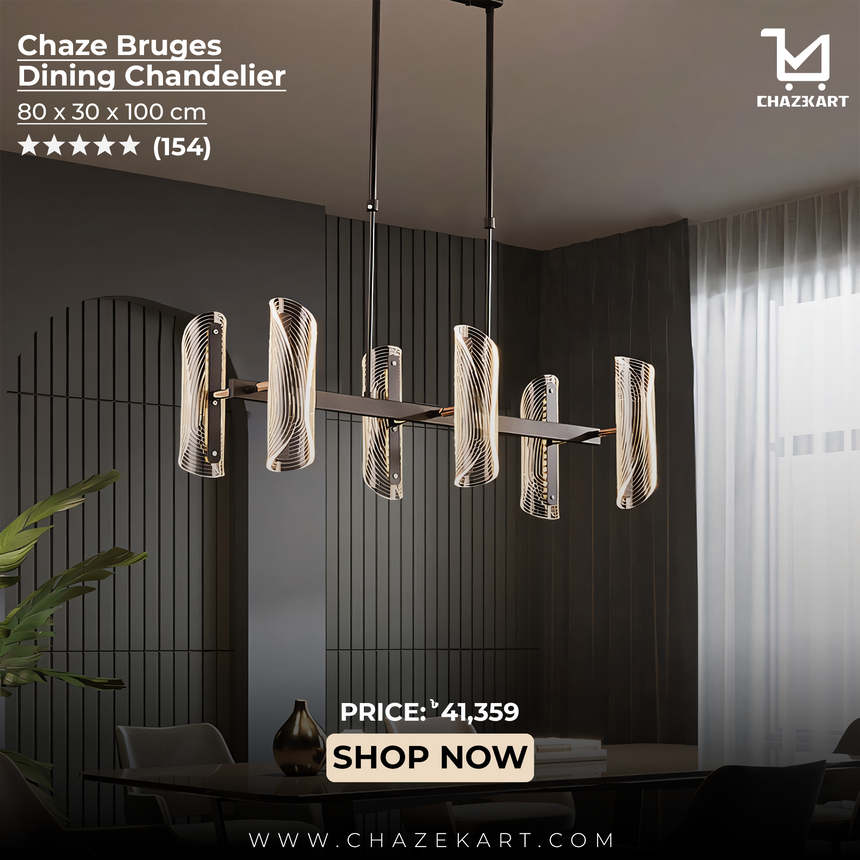 Chaze Bruges, Dining Chandelier 80x30x100 cm