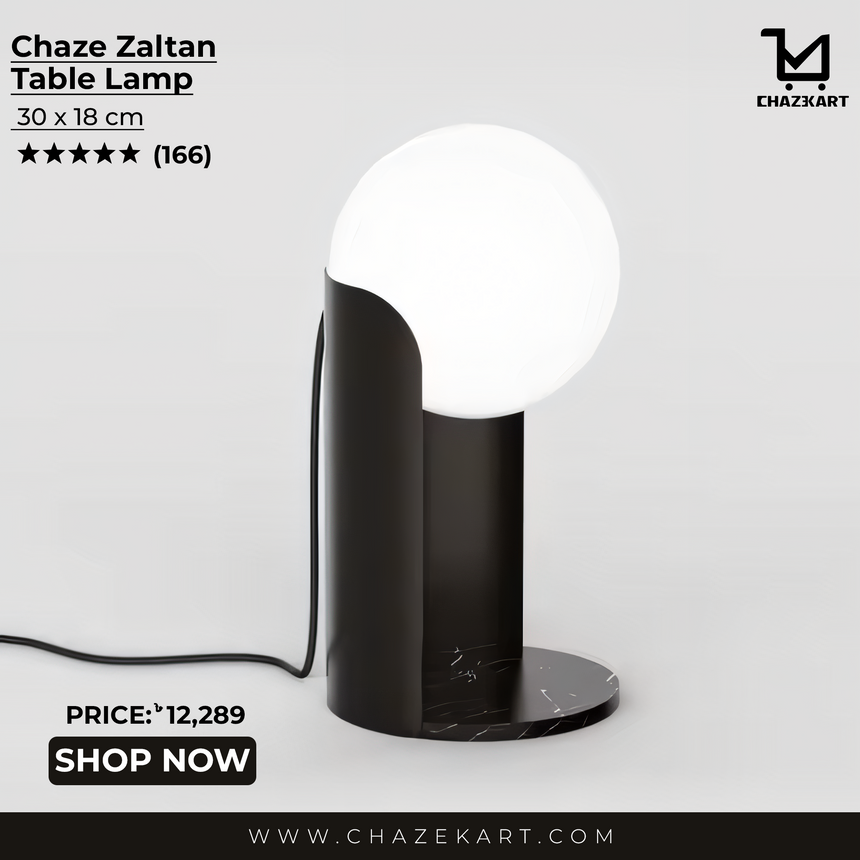 Chaze Zaltan, Table Lamp 30x18 cm