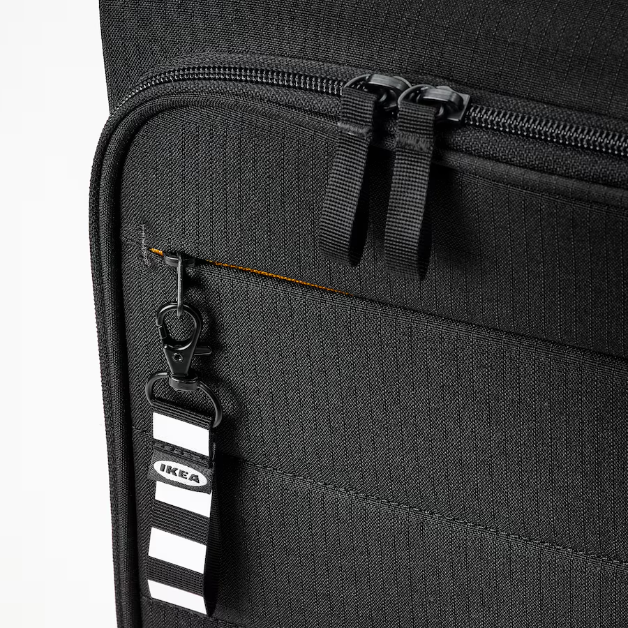 IKEA VARLDENS Cabin Bag on Wheels, Black, 34x20x54 cm/30 l