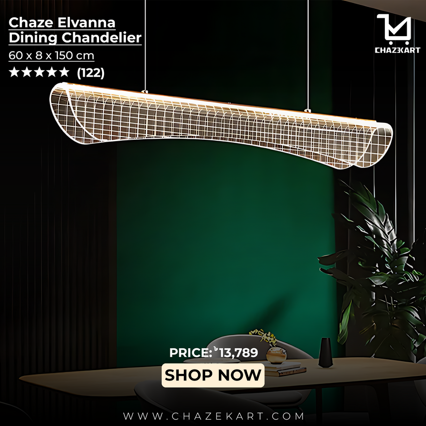 Chaze Elvanna, Dining Chandelier 60x8x150 cm