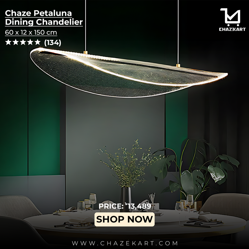 Chaze Petaluna, Dining Chandelier 60x12x150 cm