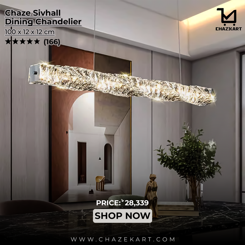 Chaze Sivhall, Dining Chandelier 100x12x12 cm