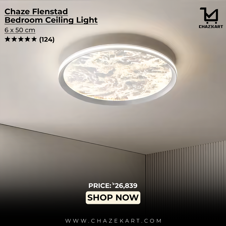 Chaze Flenstad, Bedroom Ceiling Light 6x50 cm