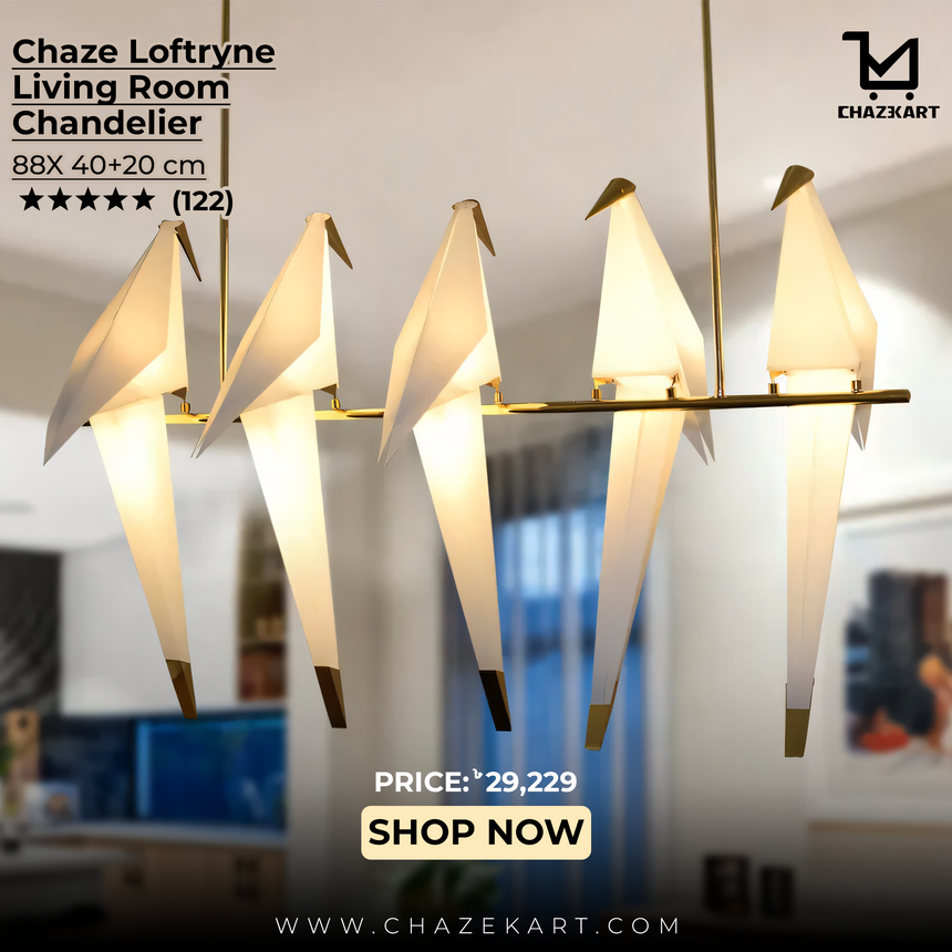 Chaze Loftryne, Living Room Chandelier 88x40+20 cm