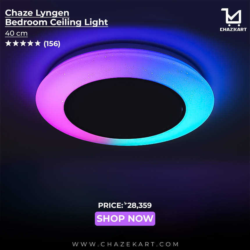 Chaze Lyngen, Bedroom Ceiling Light 40 cm