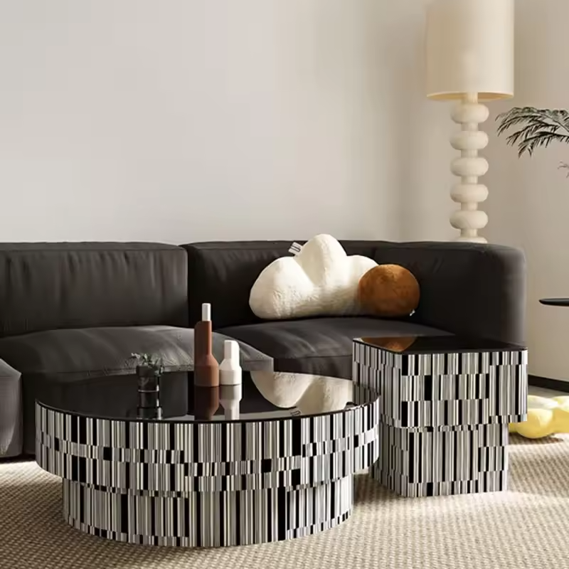 Chaze Trevona Center Table 30x90+40x40x40 cm Set of 2