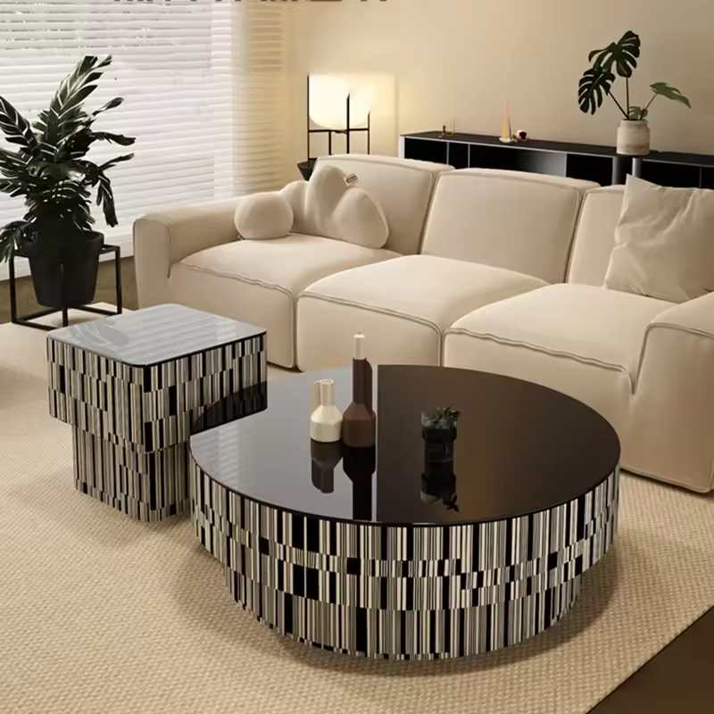Chaze Trevona Center Table 30x90+40x40x40 cm Set of 2