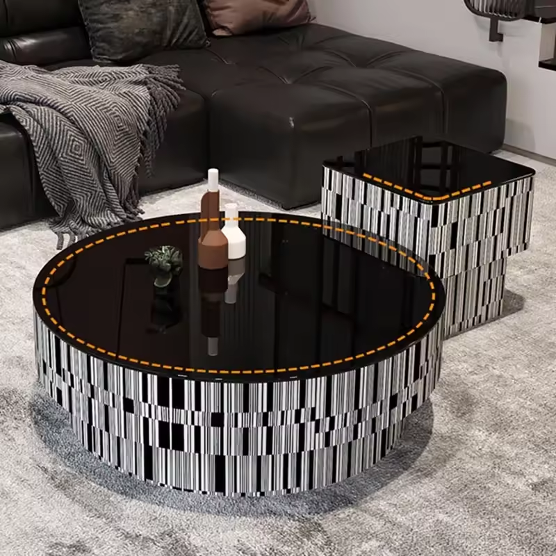 Chaze Trevona Center Table 30x90+40x40x40 cm Set of 2