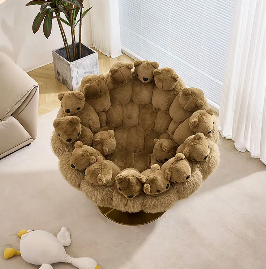 Gilbert Teddy Bear Premium Single Arm Chair