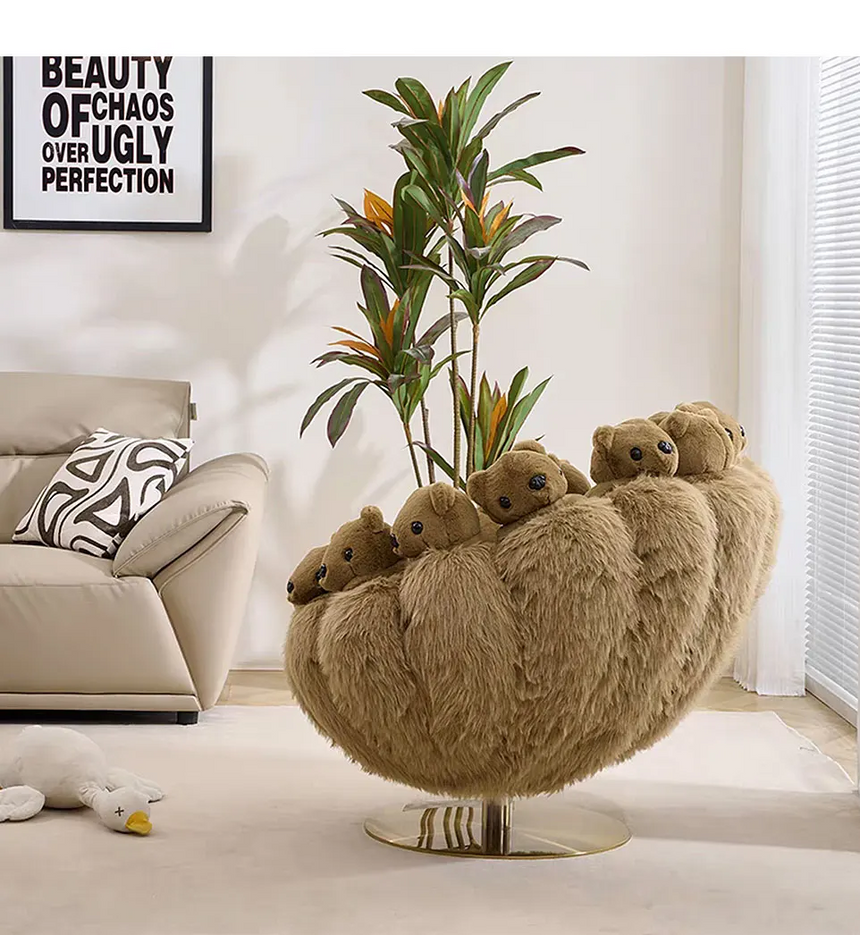 Gilbert Teddy Bear Premium Single Arm Chair
