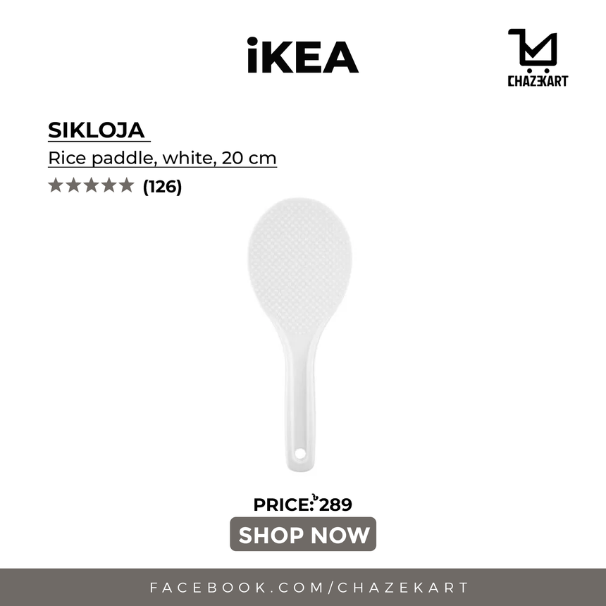 IKEA SIKLOJA Rice paddle, white, 20 cm