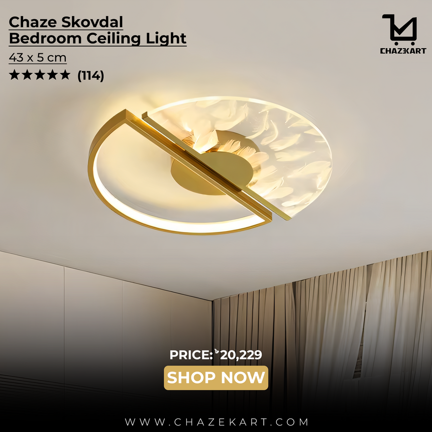 Chaze Skovdal, Bedroom Ceiling Light 43x5 cm