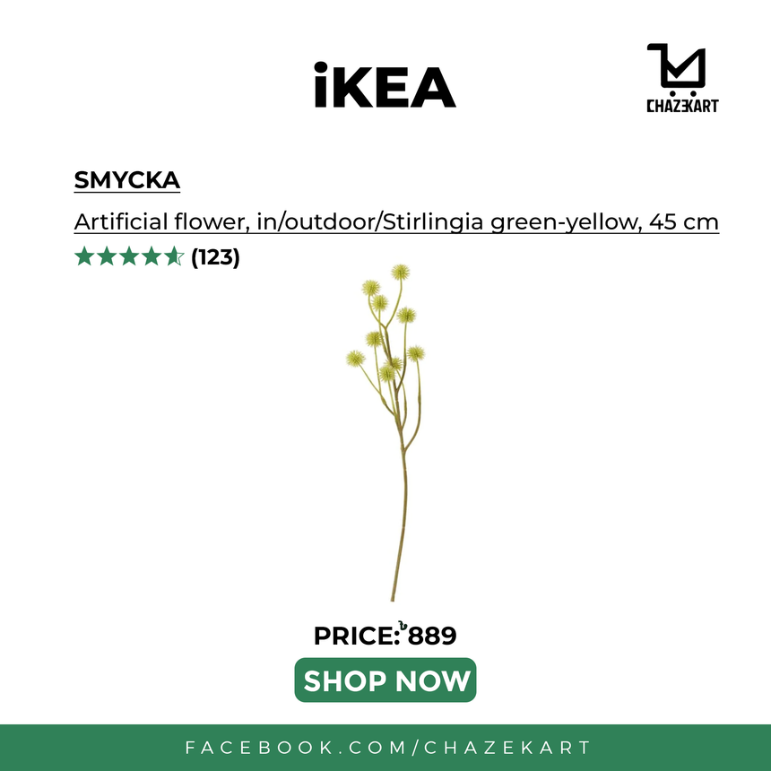 IKEA Smycka Artificial flower, Stirlingia Green-Yellow 45 cm