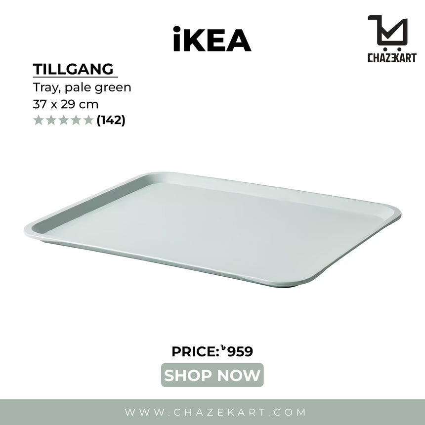 IKEA TILLGANG Tray, pale green, 37x29 cm