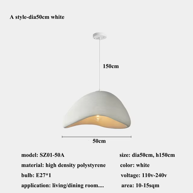 Chaze Hellevik, Pendant Lamp 30+40+50x150 cm