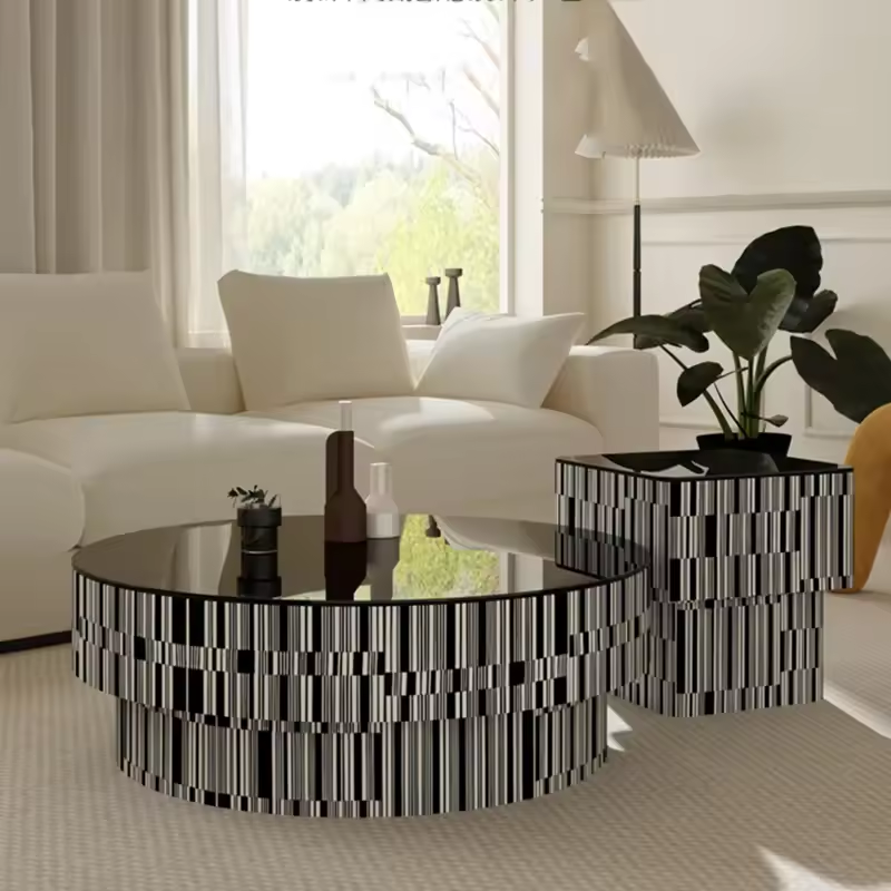 Chaze Trevona Center Table 30x90+40x40x40 cm Set of 2