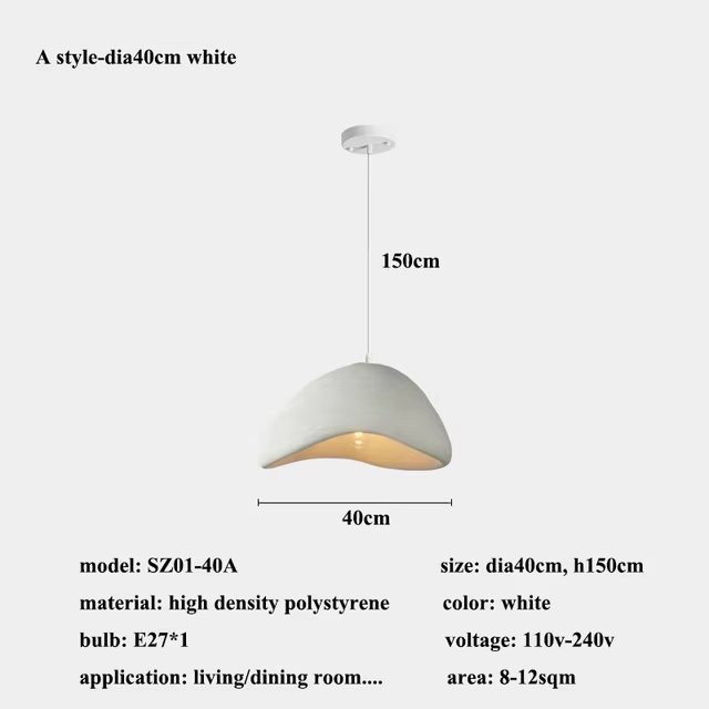 Chaze Hellevik, Pendant Lamp 30+40+50x150 cm