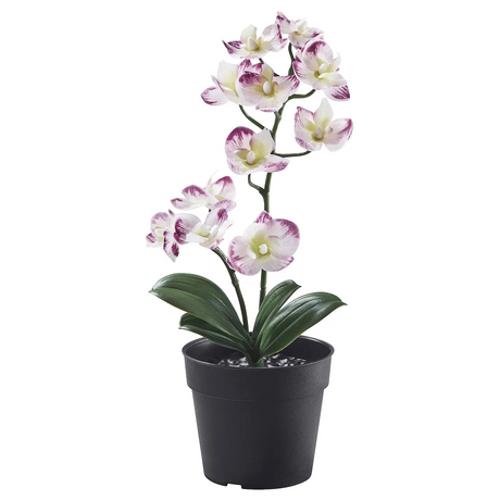 IKEA FEJKA artificial potted plant, in/outdoor Orchid/light purple, 9 cm