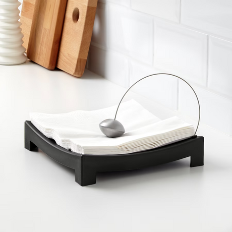 IKEA KNYCK Napkin holder, black