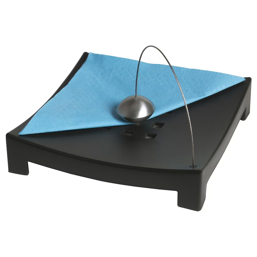 IKEA KNYCK Napkin holder, black