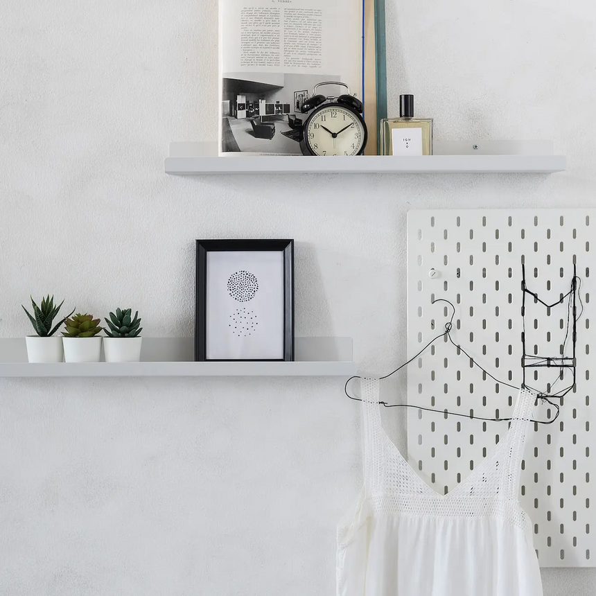 IKEA MALMBACK display shelf, white, 60 cm