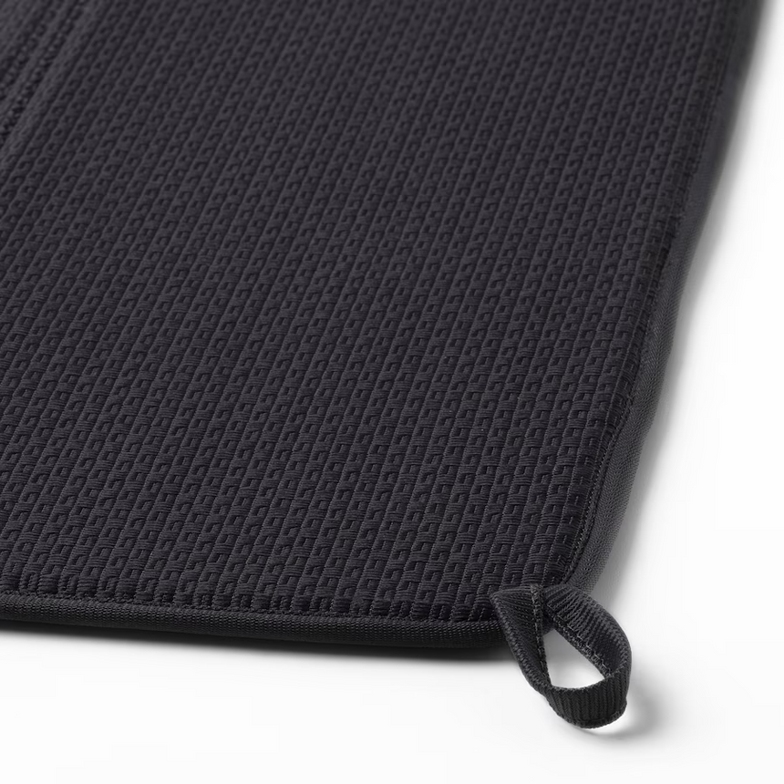 IKEA NYSKOLJD Dish drying mat, dark grey, 44x36 cm