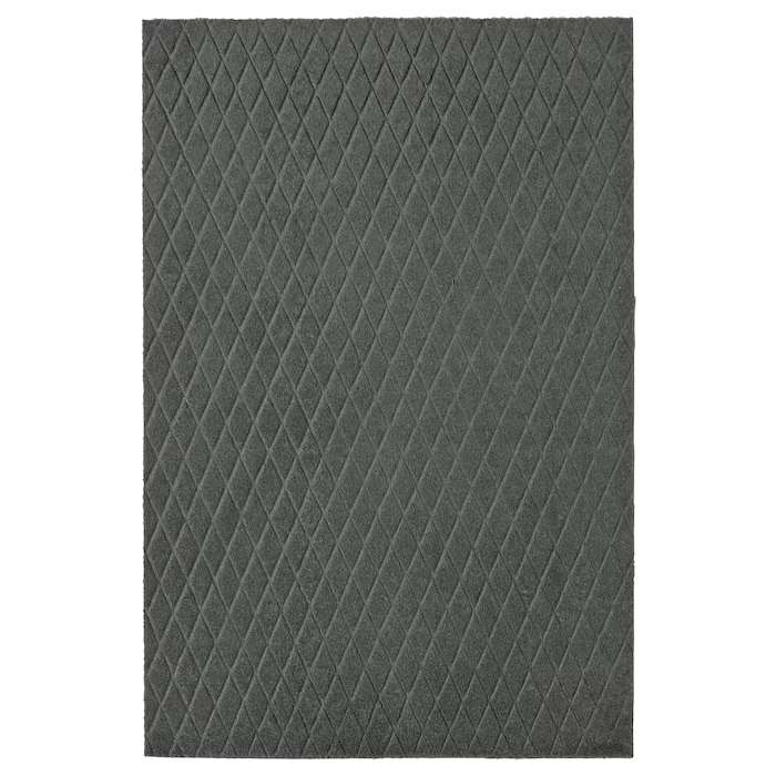 IKEA OSTERILD Door mat, indoor, dark grey, 40x60 cm