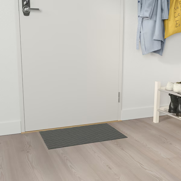 IKEA OSTERILD Door mat, indoor, dark grey, 40x60 cm