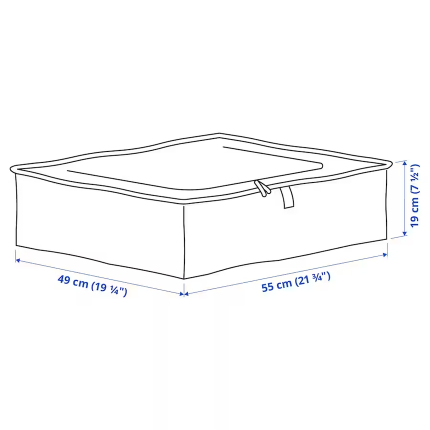 IKEA PARKLA Storage case, 55x49x19 cm