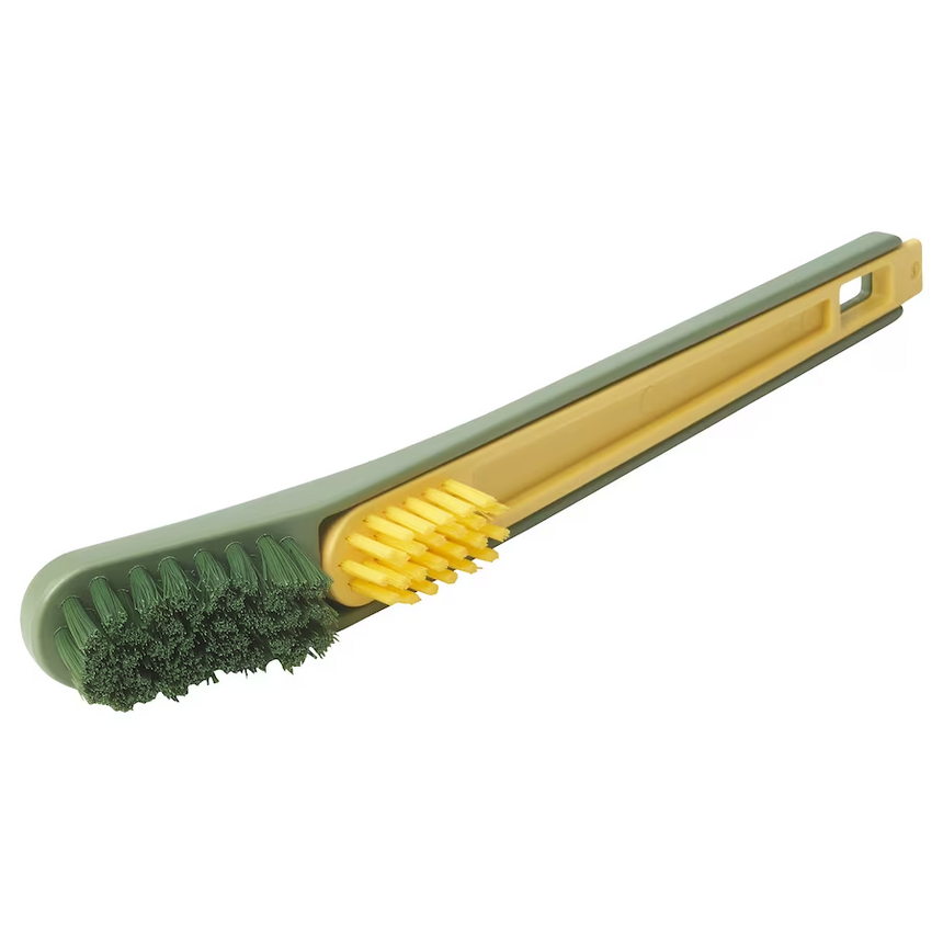 IKEA, PEPPRIG 2 in 1 shoe brush with scraper green/yellow (Prebook)