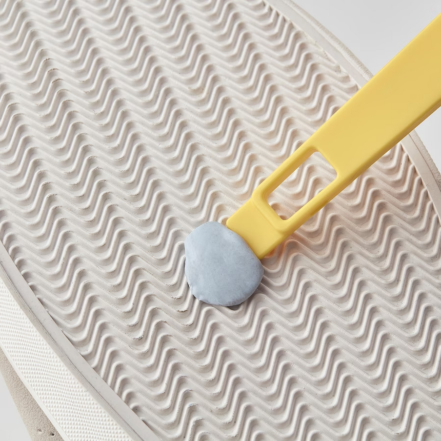 IKEA, PEPPRIG 2 in 1 shoe brush with scraper green/yellow (Prebook)