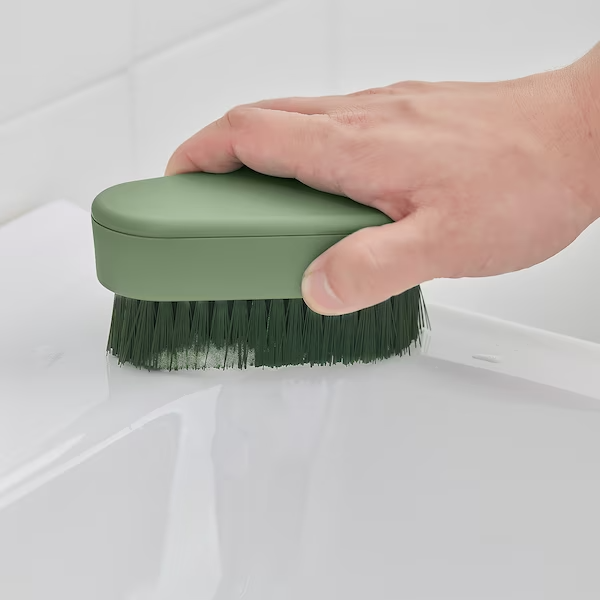 IKEA, PEPPRIG scrubbing brush, set of 2 green