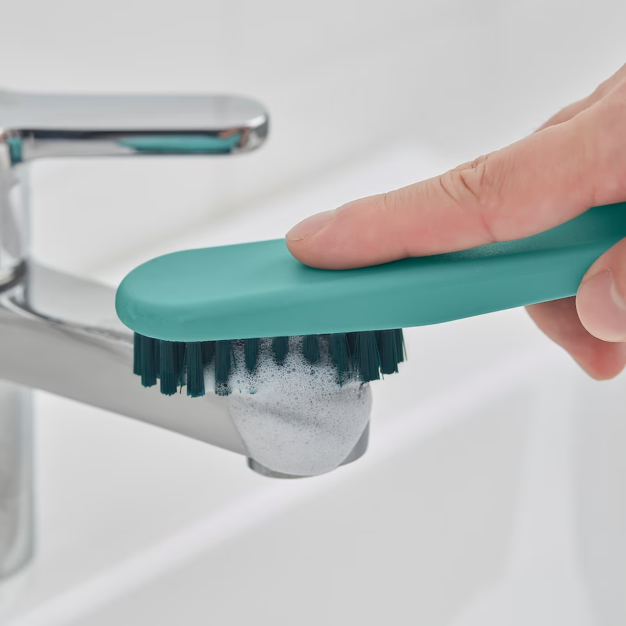 IKEA, PEPPRIG scrubbing brush, set of 2 blue