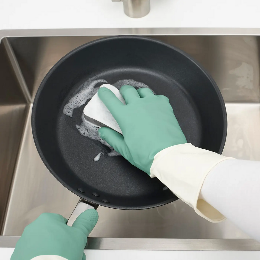 IKEA RINNIG cleaning gloves, green, M
