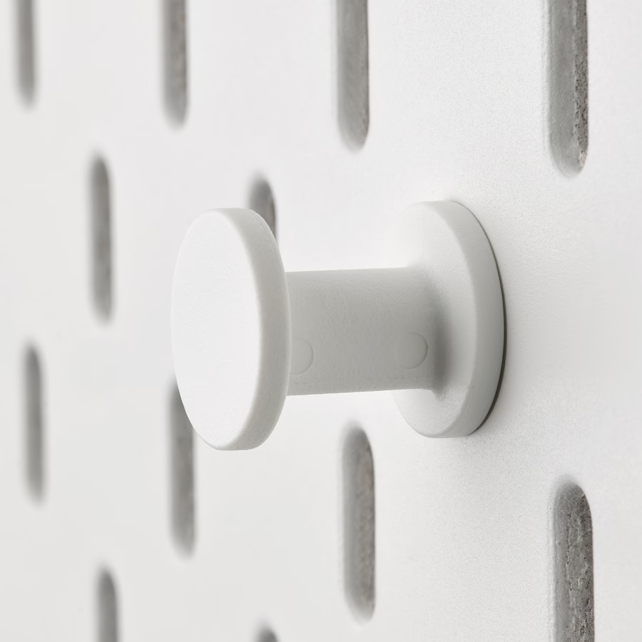 IKEA SKADIS Hook, white, 19 mm