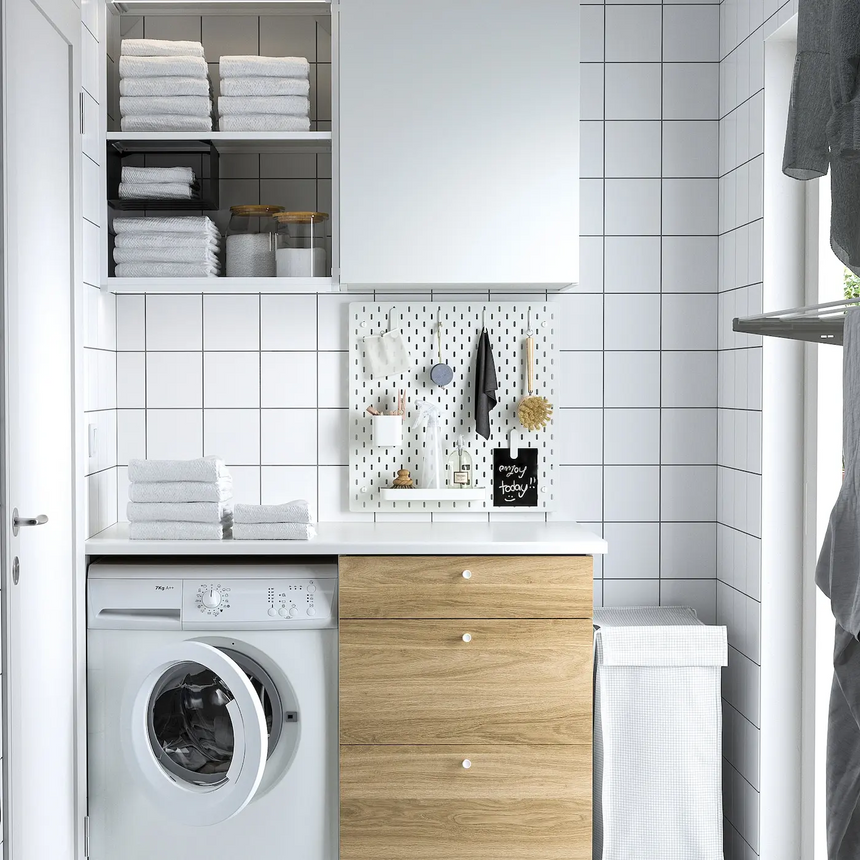 IKEA SKADIS Accessory set 7 pieces, white