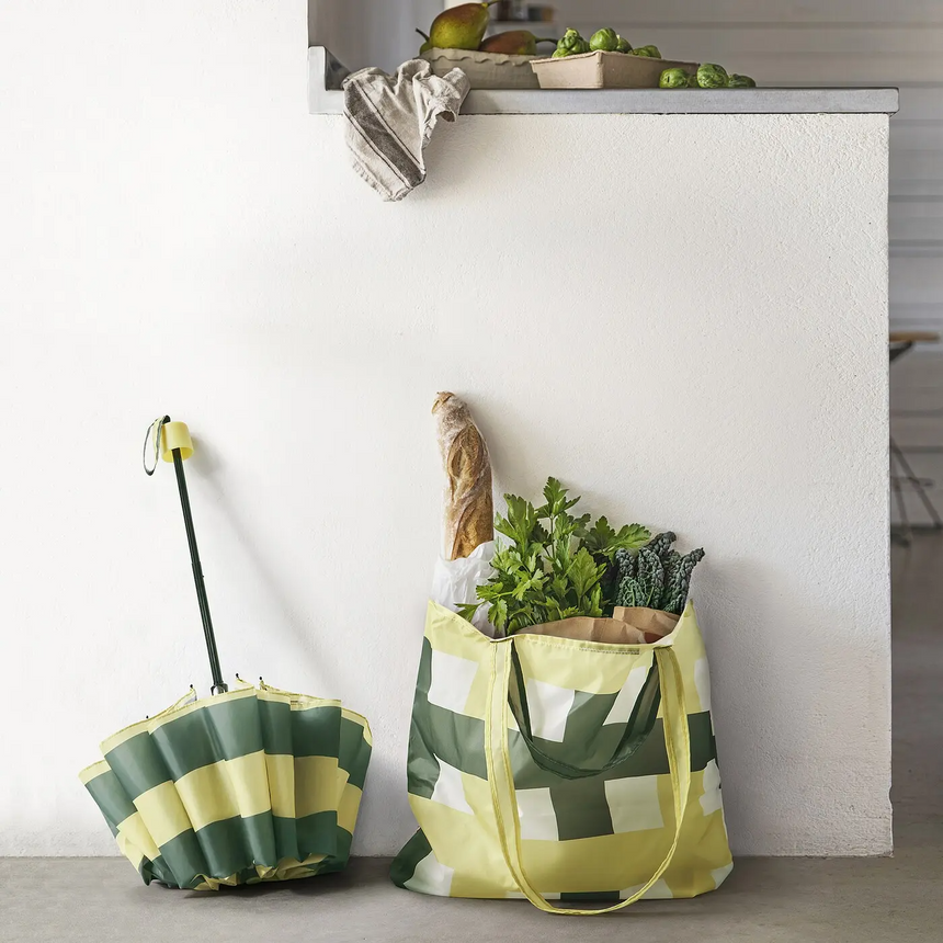 IKEA SKYNKE Tote bag, white/multicolour, 45x36 cm