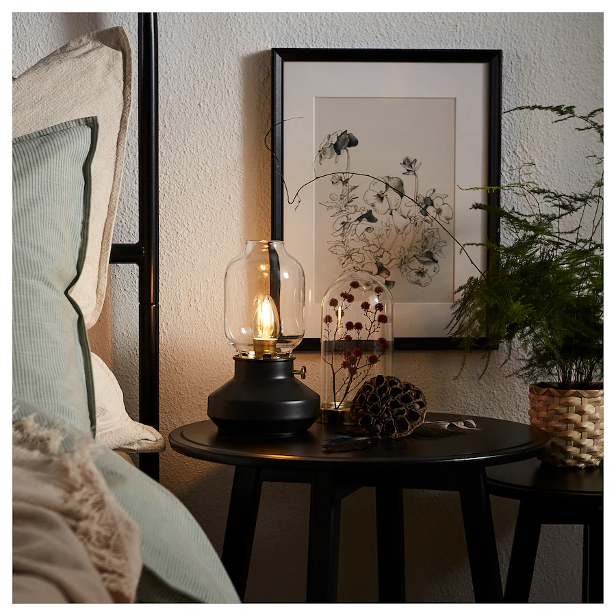 IKEA TARNABY table lamp anthracite 25 cm