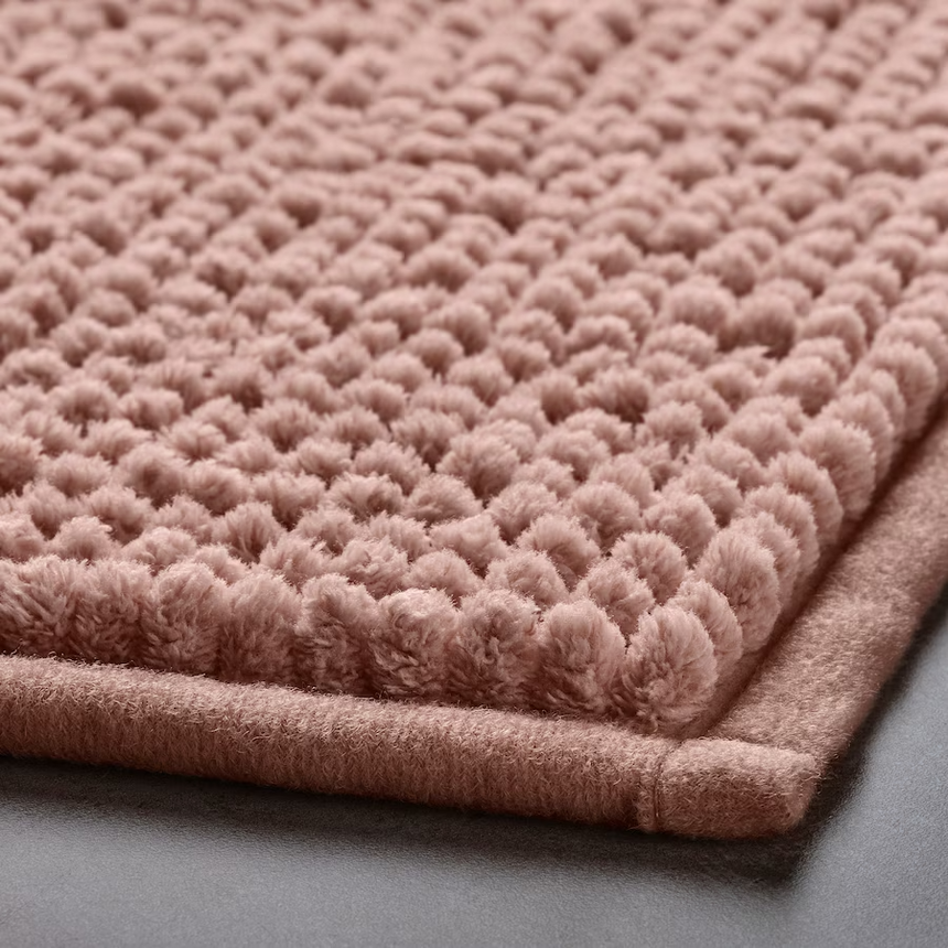 IKEA TOFTBO Bath mat, light pink, 40x60 cm