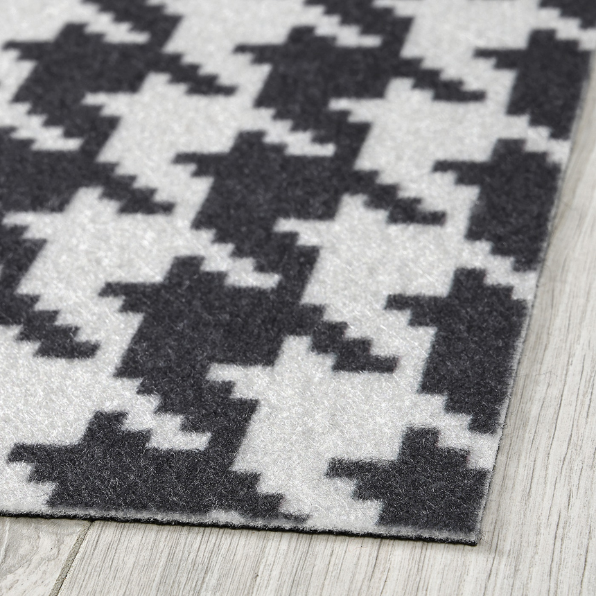 IKEA TOMTRATT Door mat, light grey/dark grey, 40x60 cm
