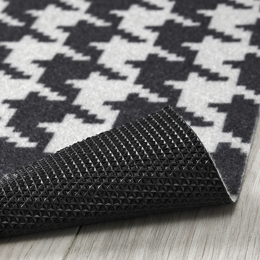 IKEA TOMTRATT Door mat, light grey/dark grey, 40x60 cm