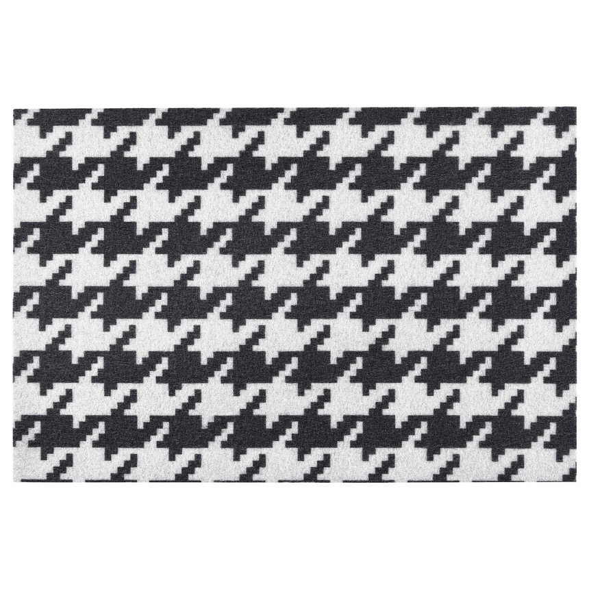IKEA TOMTRATT Door mat, light grey/dark grey, 40x60 cm