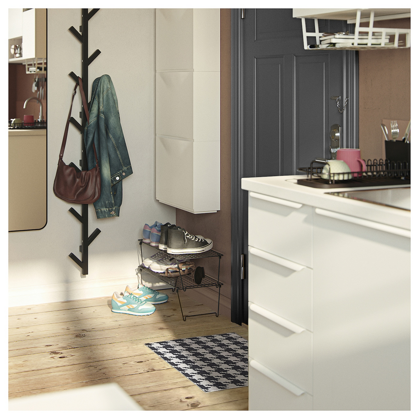 IKEA TOMTRATT Door mat, light grey/dark grey, 40x60 cm