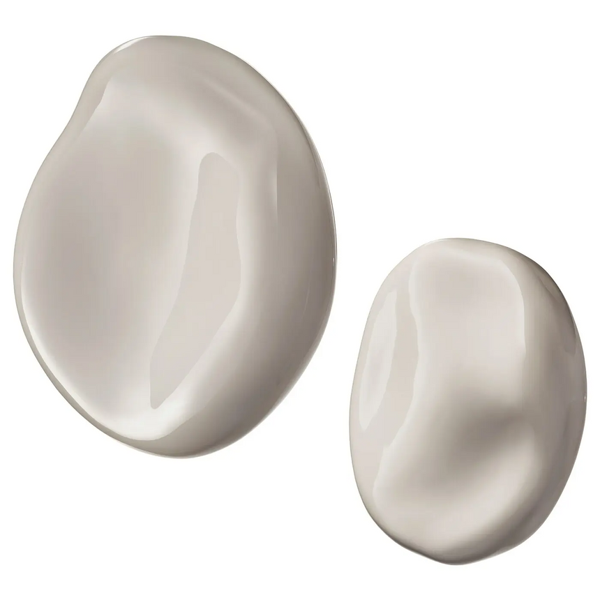IKEA TRADGRANSEN wall decoration, set of 2, ceramic/stones beige