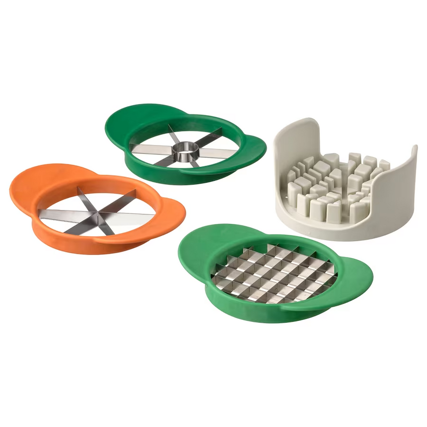 IKEA UPPFYLLD Fruit cutter, set of 4, mixed colors